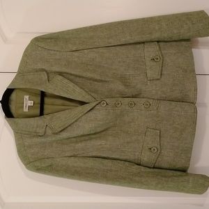Coldwater Creek women's blazer green white L